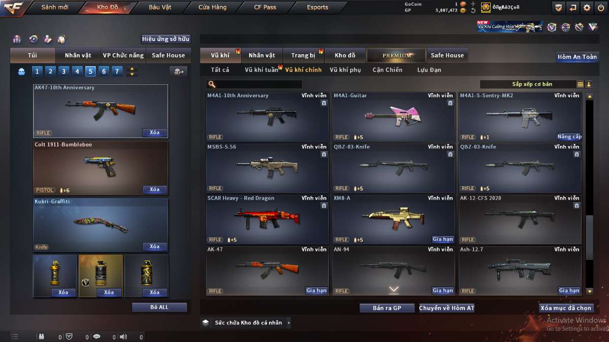 shop acc cf uy tin gia re